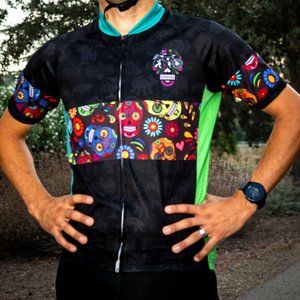 Dia De Los Muertos "El Catrin" Mens Club fit cycling jersey